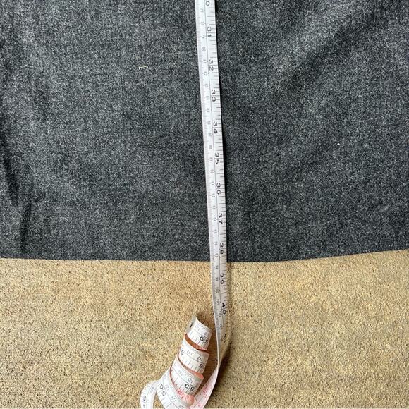 Vintage 60s Pendleton Woolen Mills Gray Wool Boat Neck Sleeveless Sheath Dress - Picture 12 of 13